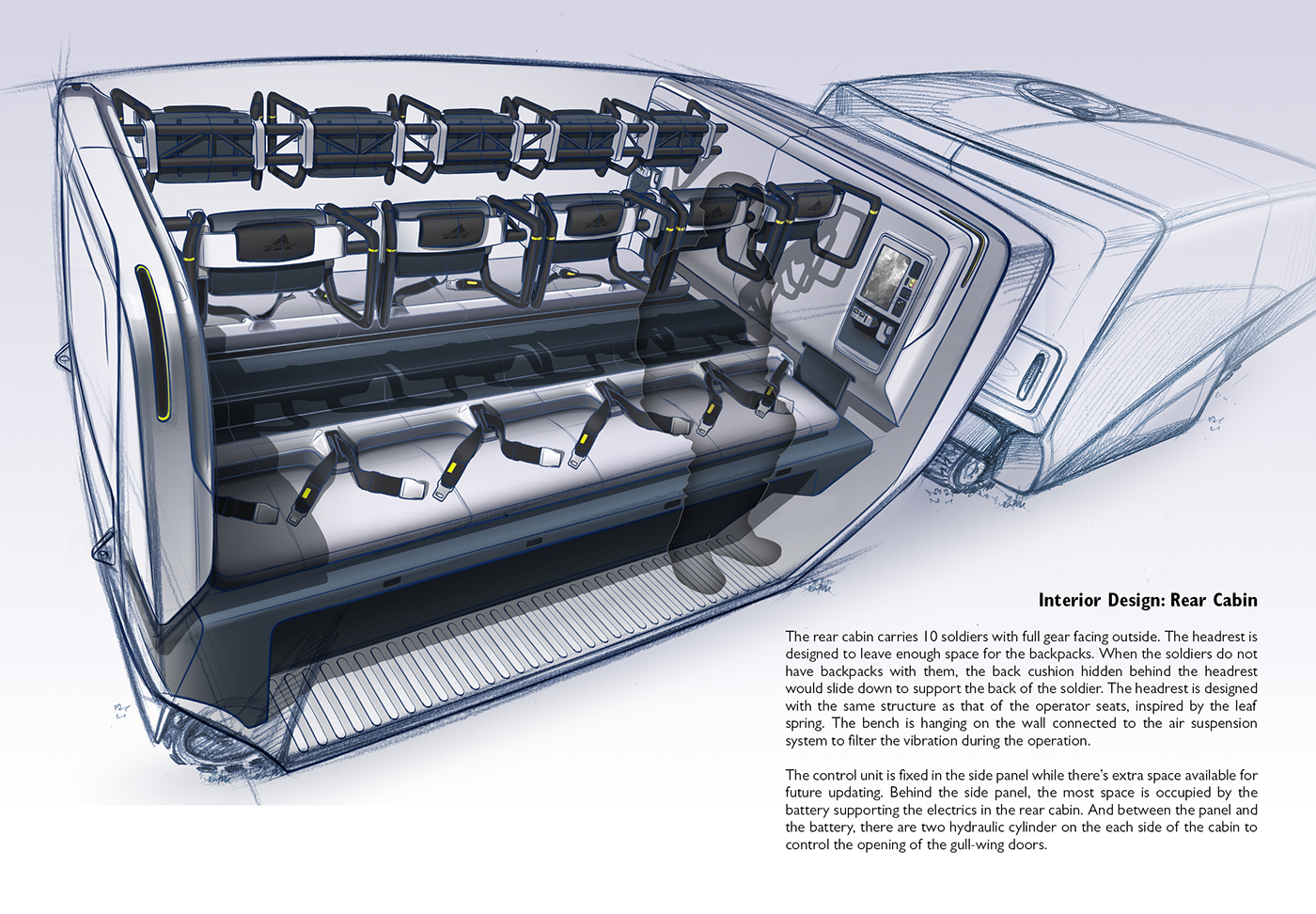 tetris，conceptual design，transport，manned，industrial design，army，